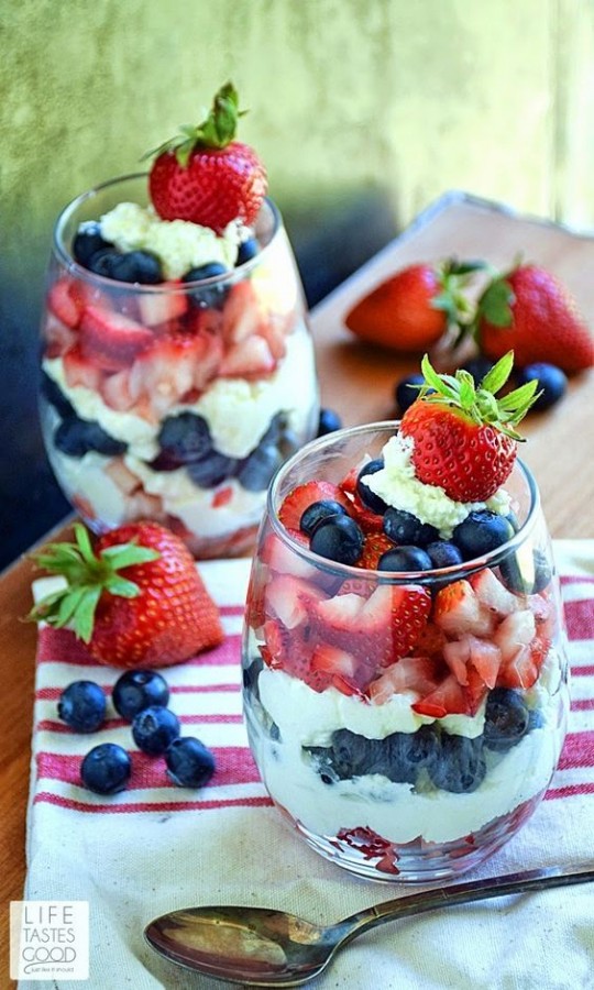 Red White & Blue Parfaits | The Everyday Home