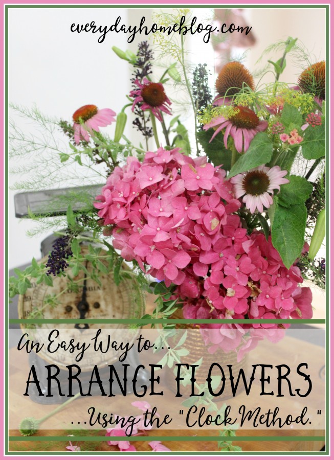 How to Arrange Flowers in a Vase | The Everyday Home | www.everydayhomeblog.com