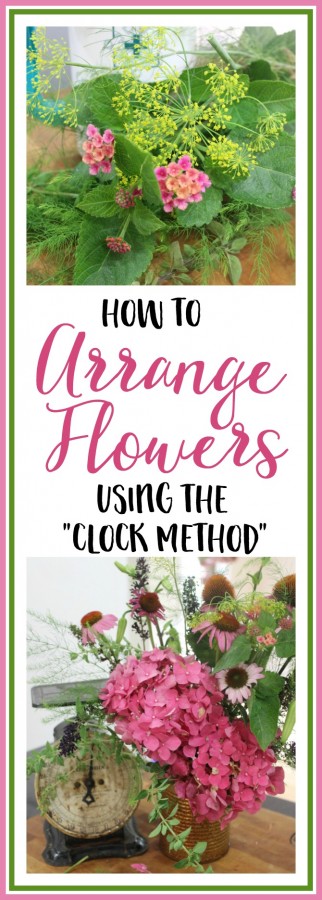 How to Arrange Flowers with the Clock Method | The Everyday Home Blog | www.everydayhomeblog.com