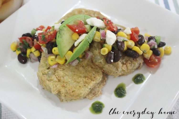 Fried Green Tomaoes with Summer Salsa | The Everyday Home | www.everydayhomeblog.com