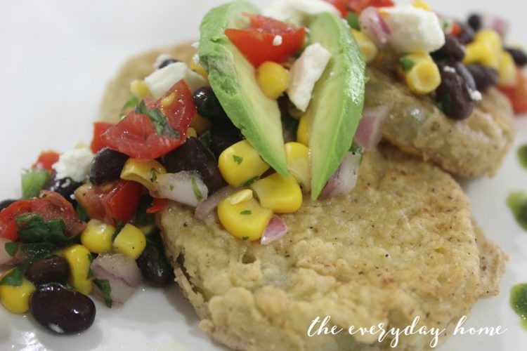 Fried Green Tomatoes with Garden Salsa | The Everyday Home | www.everydayhomeblog.com