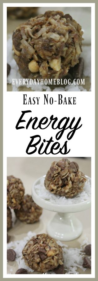 How to Make Easy No Bake Energy Bites | The Everyday Home | www.everydayhomeblog.com
