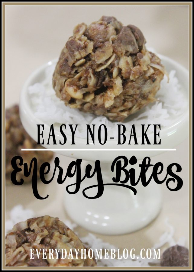 No Bake Energy Bites | Everyday Home Blog | www.everydayhomeblog.com