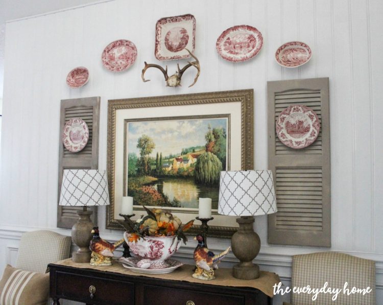 fall-buffet-in-dining-room | The Everyday Home | www.everydayhomeblog.com