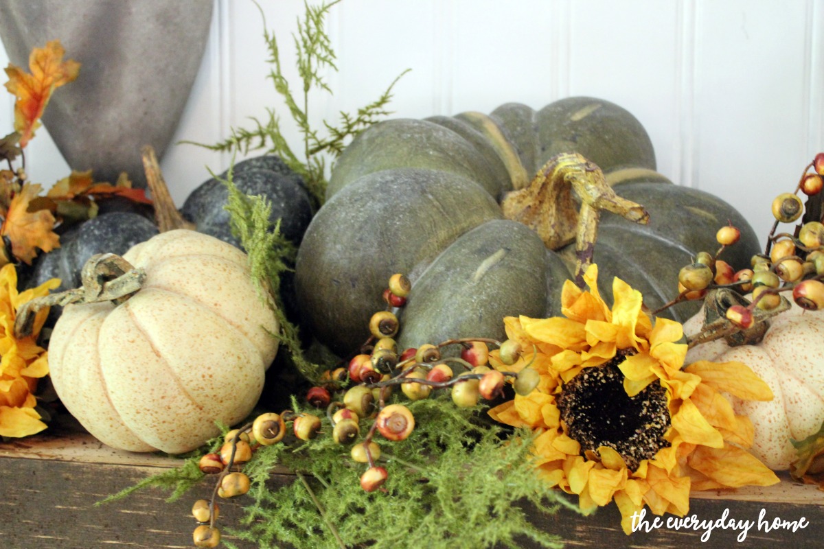 Rustic Fall Mantel - The Everyday Home