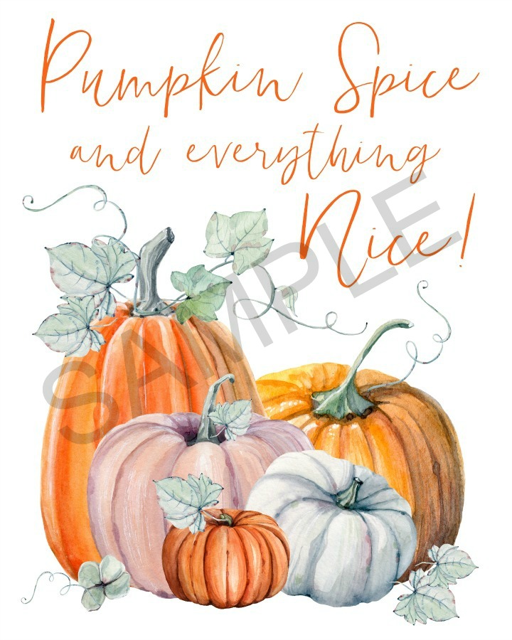 Pumpkin Spice FREE Fall Printable | The Everyday Home