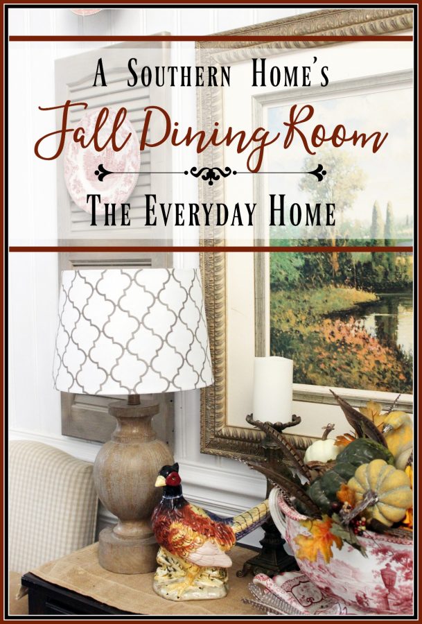 southern-dining-room-for-fall | The Everyday Home | www.everydayhomeblog.com