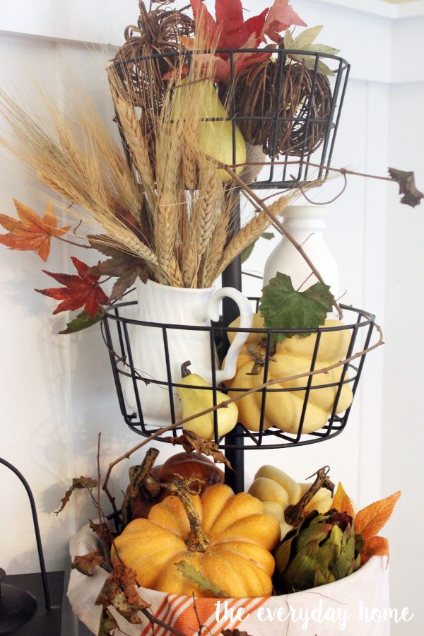 Styling a Fall Tiered Stand | The Everyday Home | www.everydayhomeblog.com