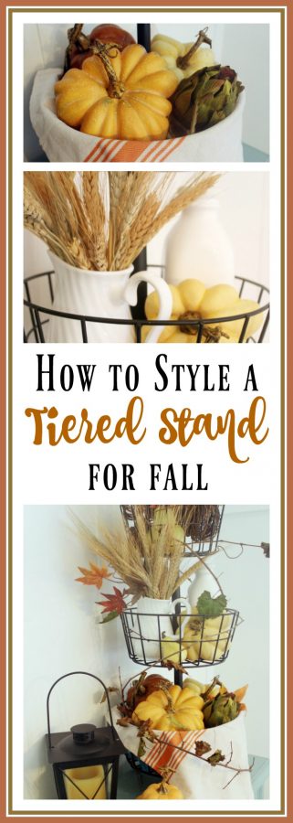 Styling a Tiered Stand for Fall | The Everyday Home | www.everydayhomeblog.com