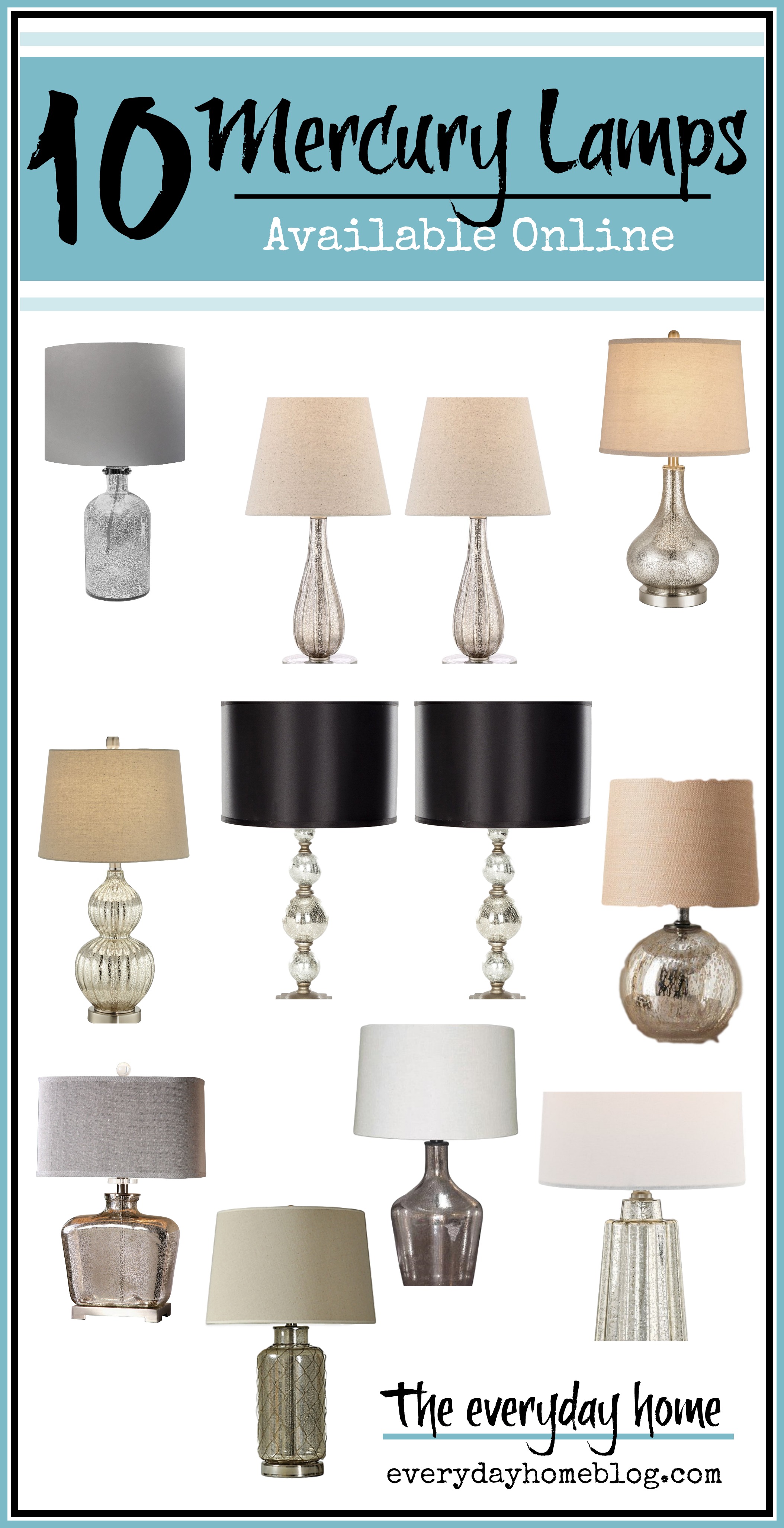 10 Amazing Mercury Lamps Available Online | Shopping Guide | The Everyday Home | www.everydayhomeblog.com