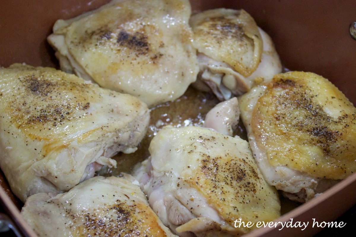 browned-chicken-for-chicken-provencal | The Everyday Home | www.everydayhomeblog.com