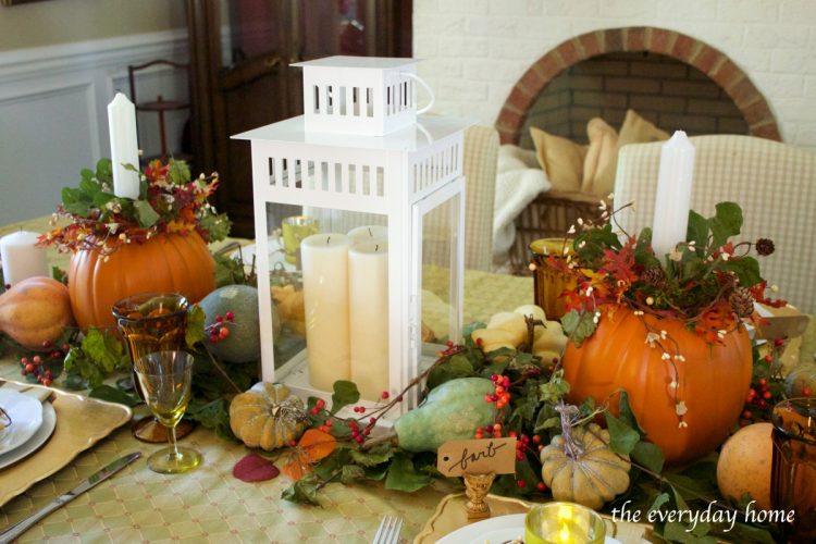 tall-lantern-on-a-fall-tablescape | The Everyday Home | www.everydayhomeblog.com