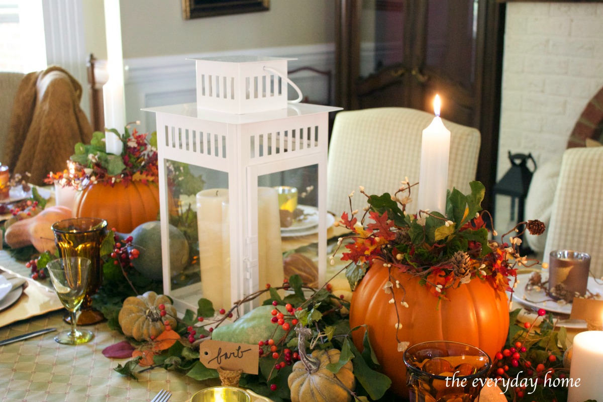 Rustic and Elegant Fall Tablescape - The Everyday Home
