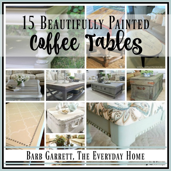 15 Beautifully Painted Coffee Tables | The Everyday Home | www.everydayhomeblog.com