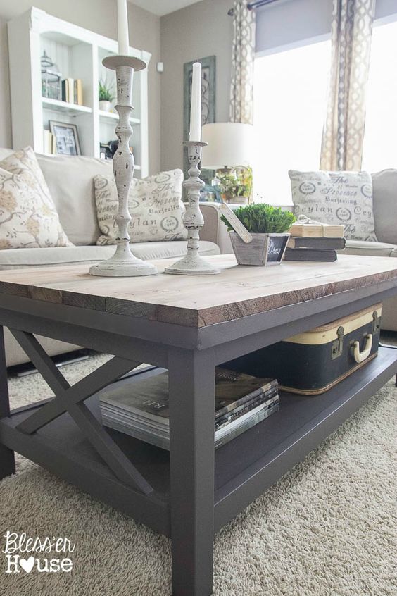 15 Painted Coffee Tables The Everyday, How To Paint A Wood Coffee Table