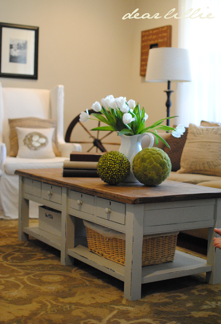 15 Painted Coffee Tables The Everyday, Painted Coffee Table With Wood Top