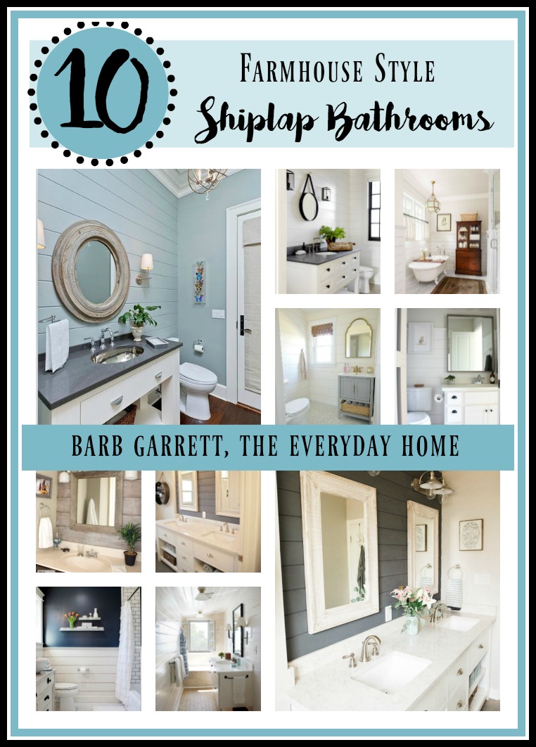 10 Ways to Add Shiplap to Your Farmhouse Bathroom | The Everyday Home | www.everydayhomeblog.com