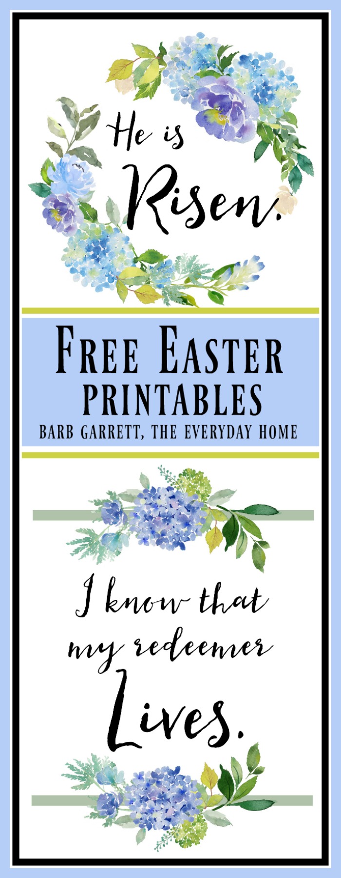FREE Easter Printables | The Everyday Home | www.everydayhomeblog.com