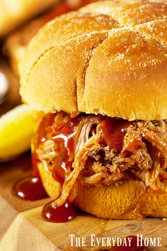 Pulled Pork with Southern Bourbon BBQ Sauce | The Everyday Home | www.everydayhomeblog.com