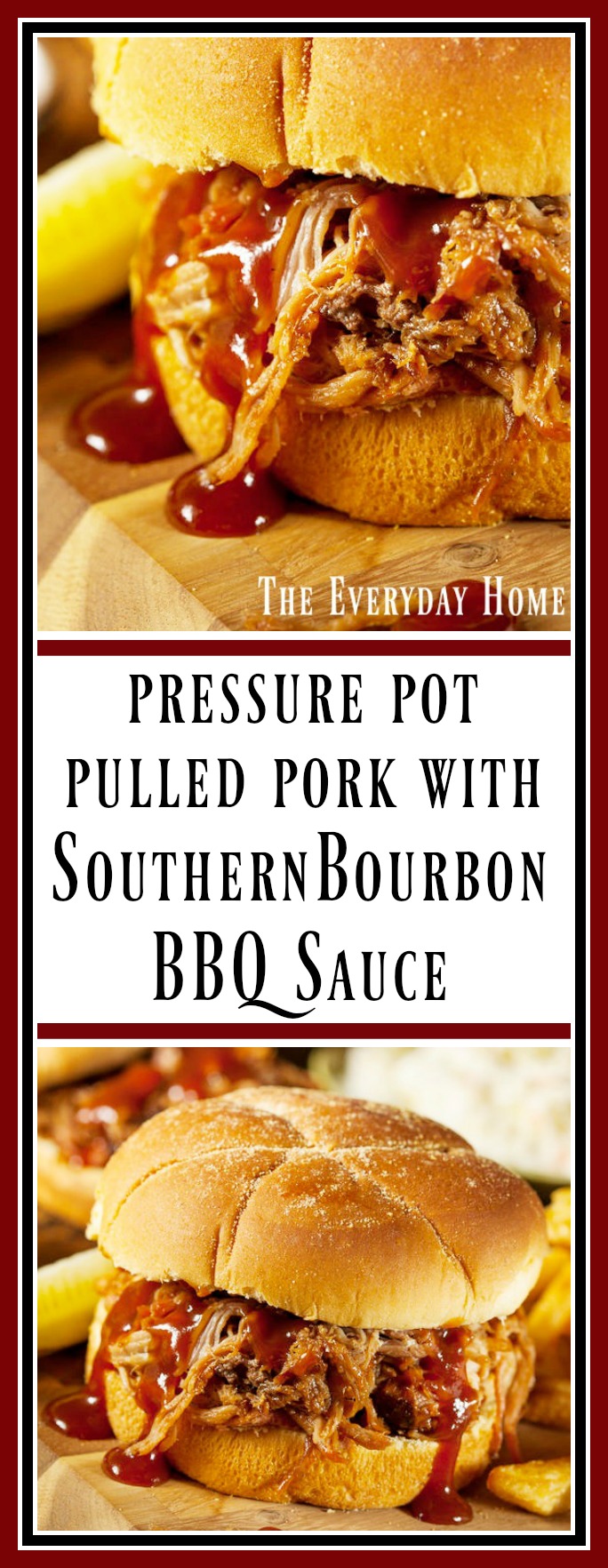 Pulled Pork with Southern Bourbon BBQ Sauce || The Everyday Home || www.everydayhomeblog.com
