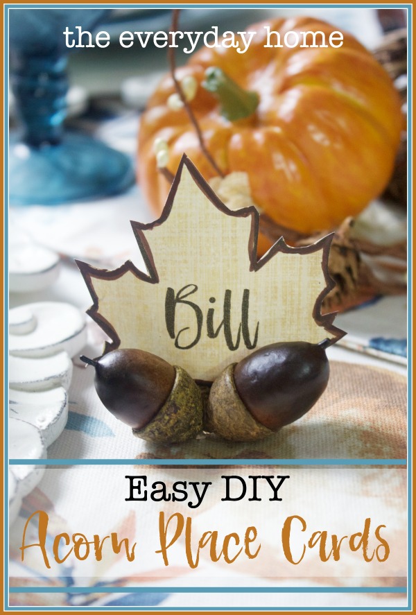 Easy DIY Acorn Place Cards | The Everyday Home