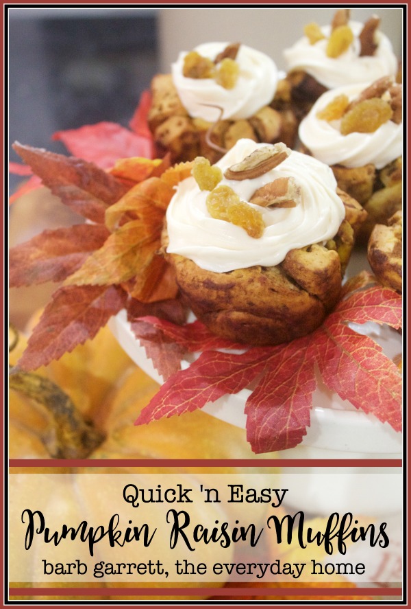 Easy Pumpkin Raisin Muffin Recipe | The Everyday Home