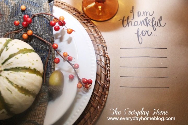 Using Brown Craft Paper in a Fall Tablescape | The Everyday Home