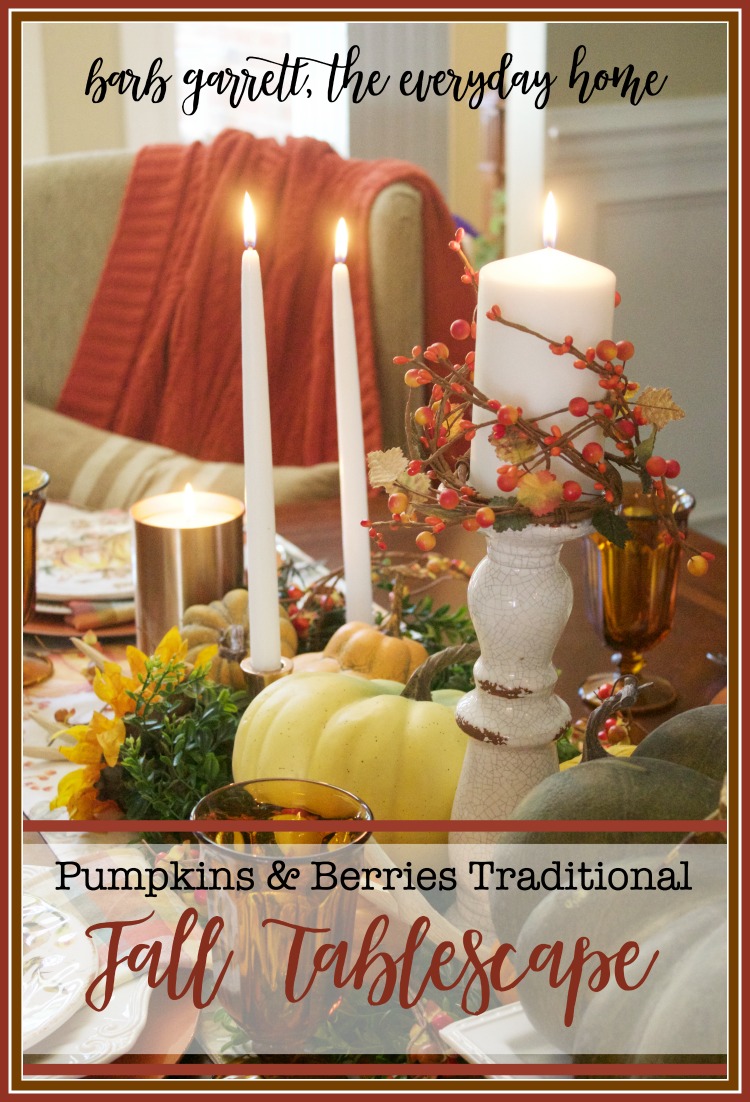 A Traditional Fall Dining Room Tablescape | The Everyday Home