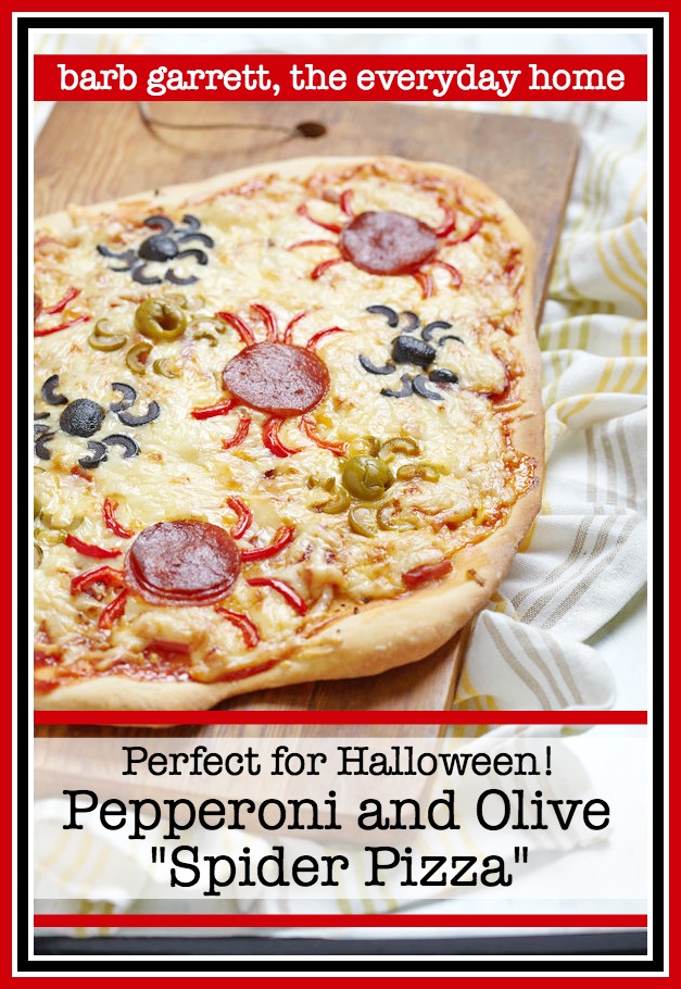 Easy Halloween Spider Pizza, Recipe