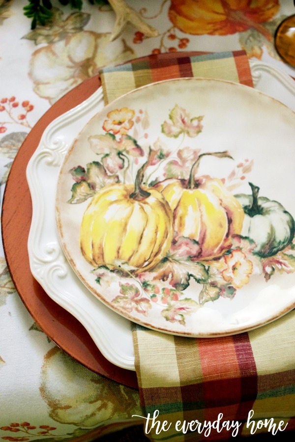 Traditional Fall Tablescape Dishes | The Everyday Home