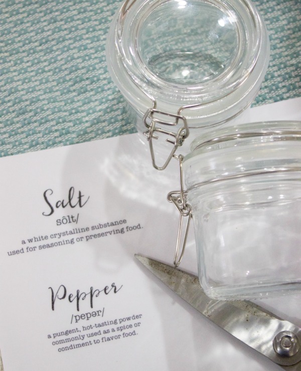 Create Your Own Salt and Pepper Jars | The Everyday Home