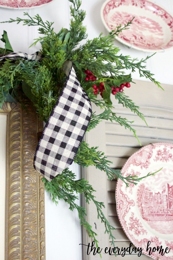 Black and White Checked Ribbon Garland | The Everyday Home