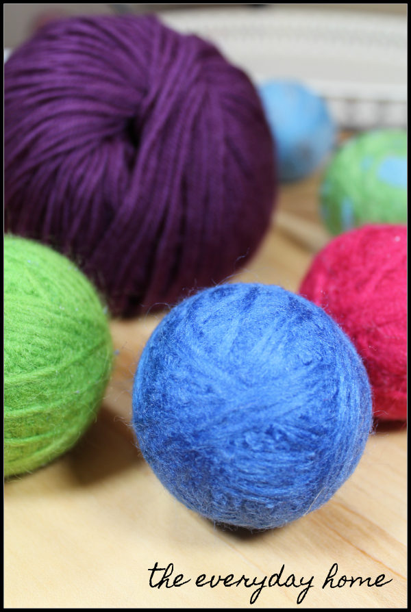 DIY Wool Dryer Balls with EOs | the everyday home
