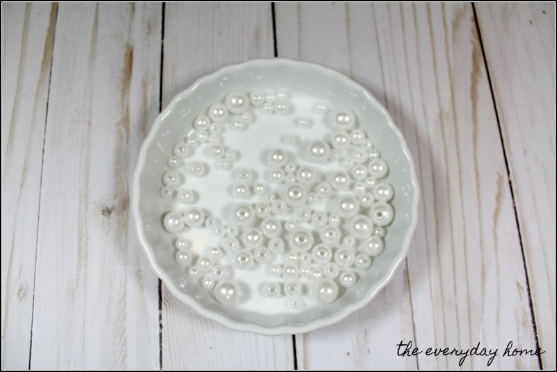 Homemade Valentine's Day Wreath Pearls | the everyday home