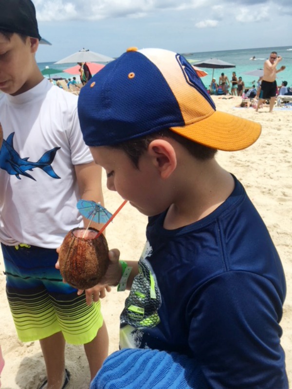 Drinking a Coconut Drink in Nassau, Bahamas | The Everyday Home